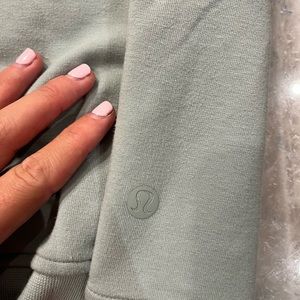 Mint green mens lulu city sweat hoodie size medium